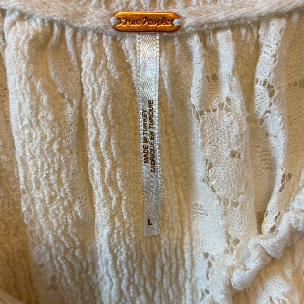 Free People Stacey Lace Off-Shoulder Blouse - Picture 5 of 8